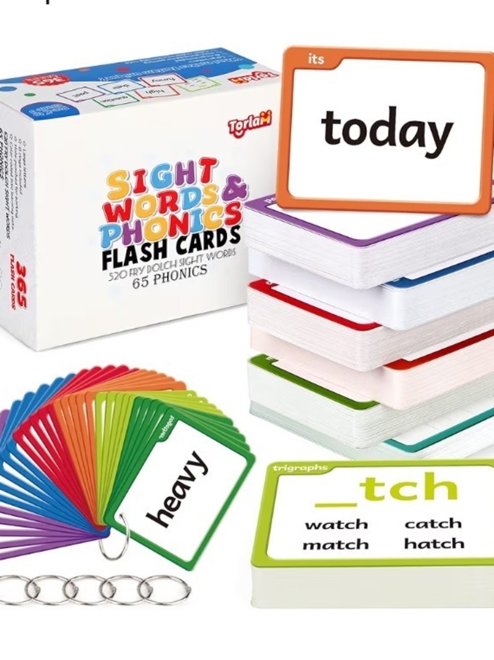 Sight Words & Phonics Flash Cards for Kids